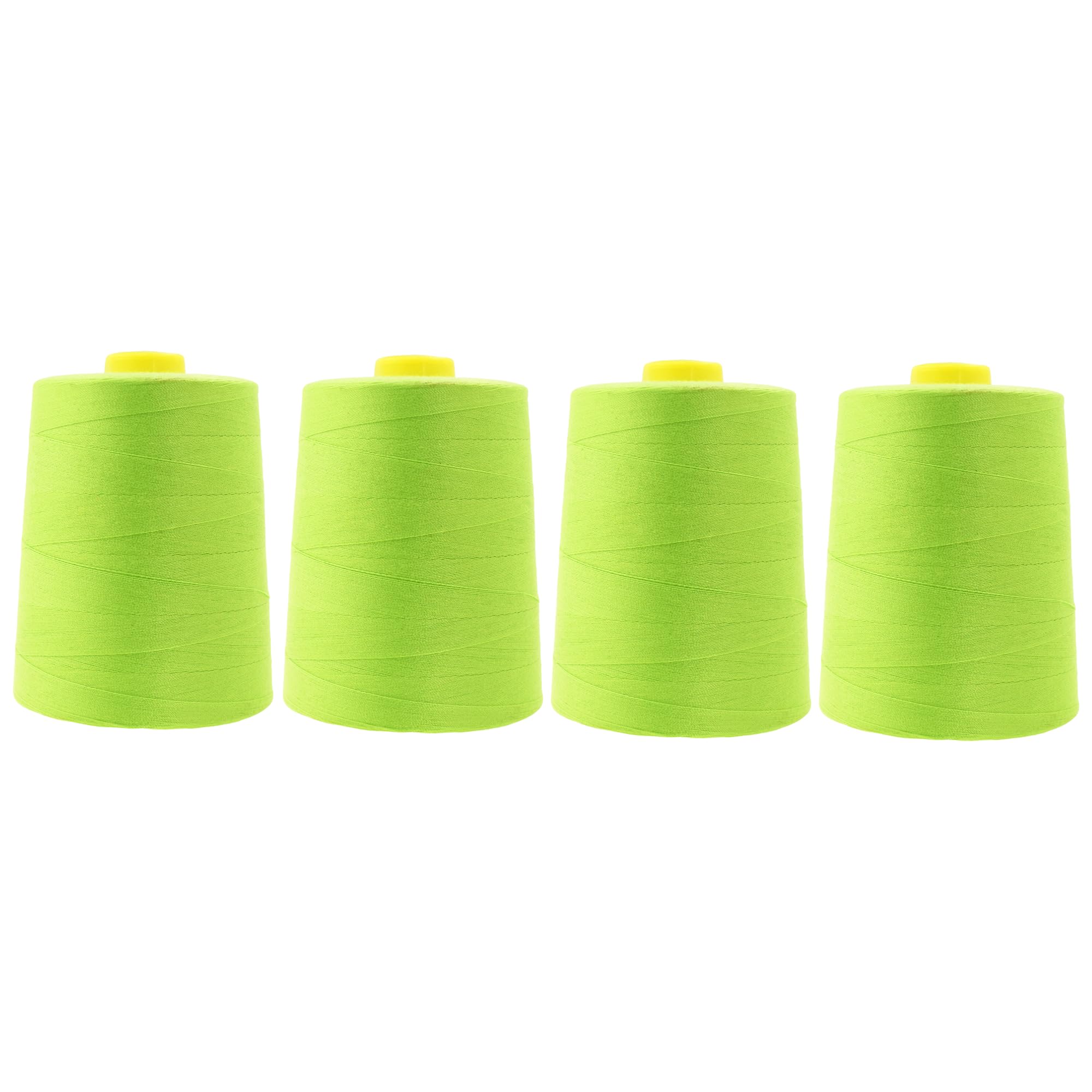 Mandala Crafts All Purpose Sewing Thread Spools - Serger Thread Cones 4 Pack – Polyester Thread for Overlock Sewing Machine Quilting