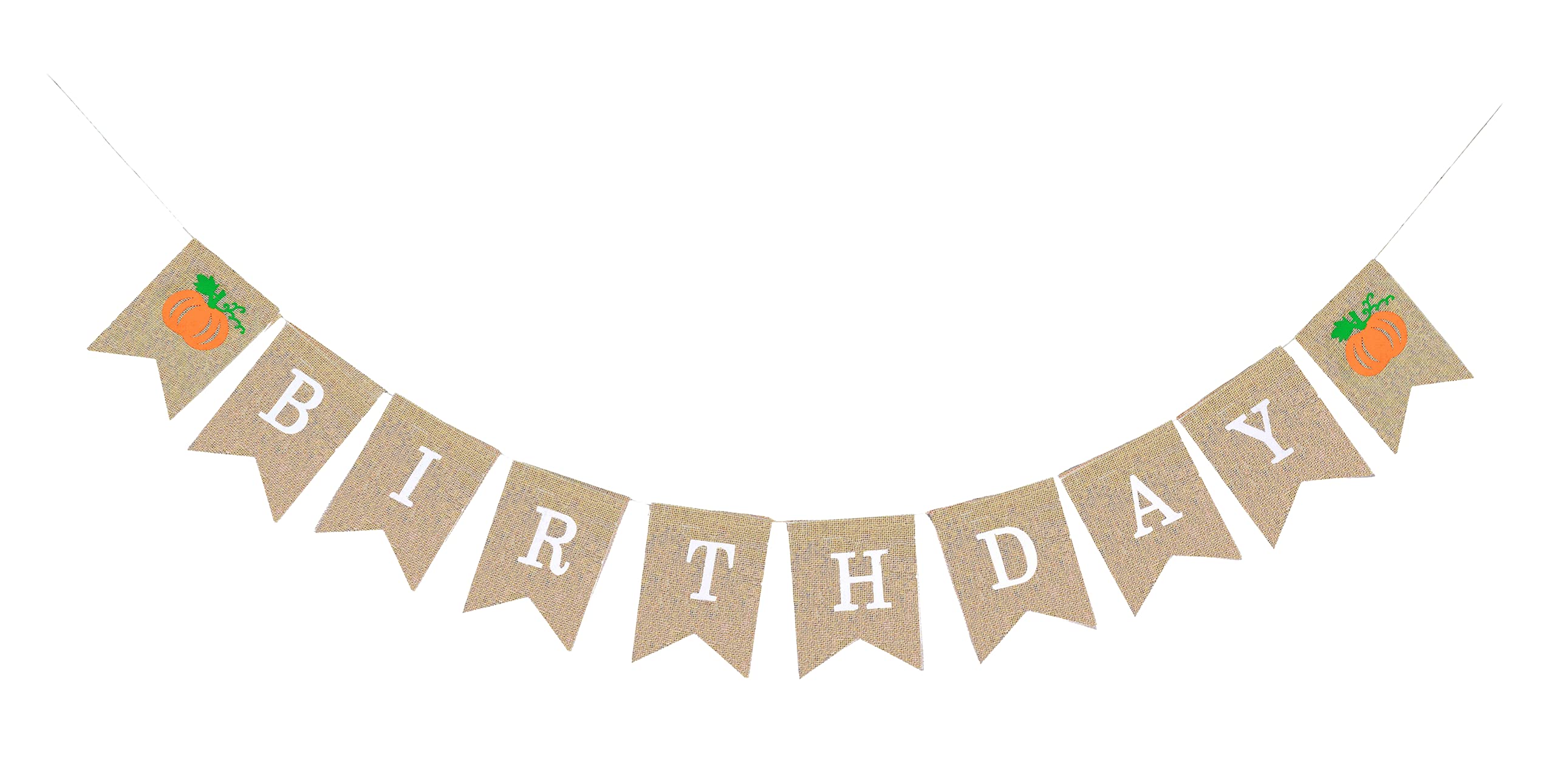 Fall Birthday Banner Burlap Pumpkin Birthday Banner for Fall Birthday Party Decorations Pumpkin Birthday Decorations