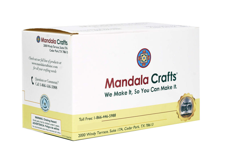  Mandala Crafts Brown Hair Weave Needle and Thread Set