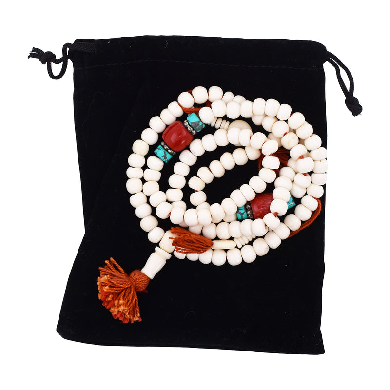 Rudraksha Mala Beads Necklace With 108 Prayer Beads for Japa, Meditation,  and to Increase Calmness Rudraksha Beads, Rosary Beads, Mala 