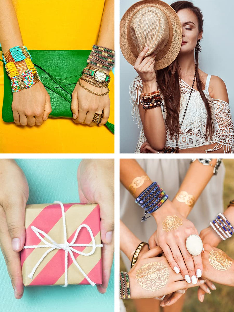 Seedling Make Your Own Wrap Bracelets - Boho Yarn Wrap Bracelet Fashion  Design for Girls - Ages 6 and Up