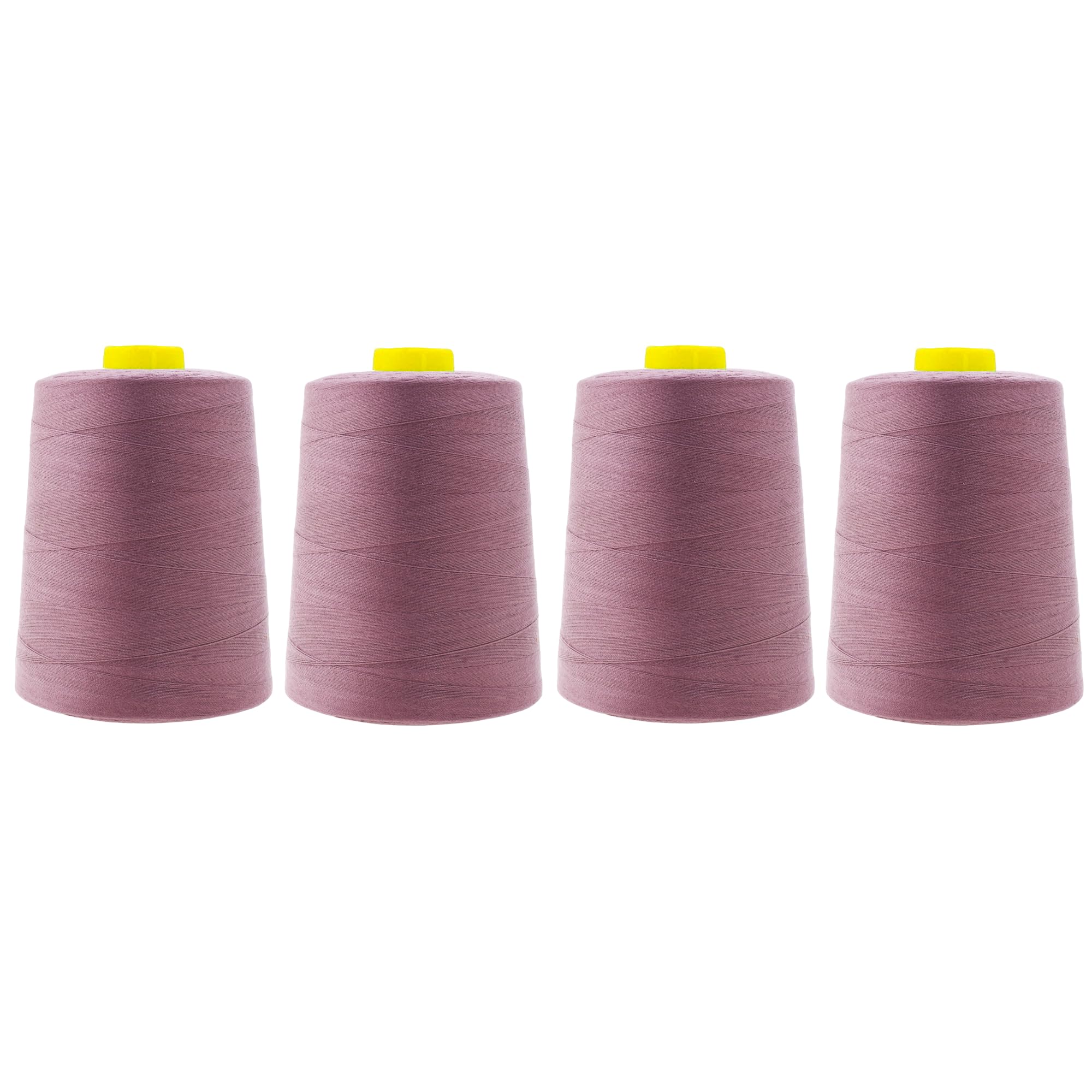 Mandala Crafts All Purpose Sewing Thread Spools - Serger Thread Cones 4 Pack – Polyester Thread for Overlock Sewing Machine Quilting