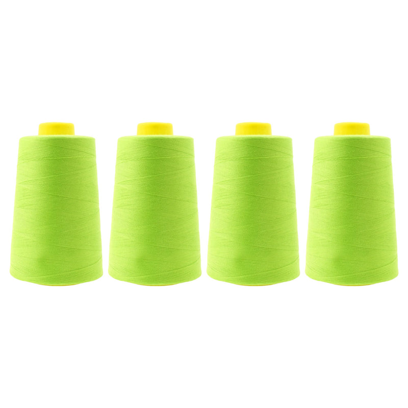 Mandala Crafts All Purpose Sewing Thread Spools - Serger Thread Cones 4 Pack – Polyester Thread for Overlock Sewing Machine Quilting