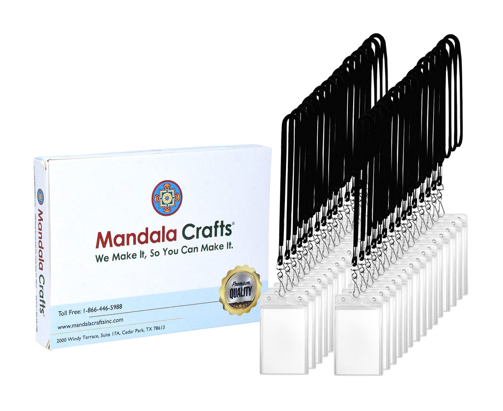 Wangsaura Card Cover with Lanyard, Horizontal Double-sided Badge