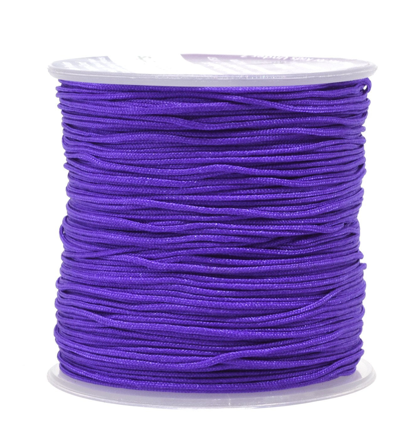 Mandala Crafts Nylon Satin Cord, Rattail Trim Thread for Chinese Knotting, Kumihimo, Beading, Macrame, Jewelry Making, Sewing