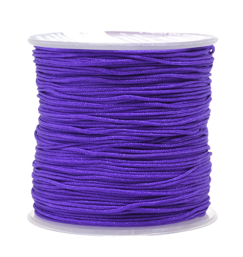 Mandala Crafts Nylon Satin Cord, Rattail Trim Thread for Chinese