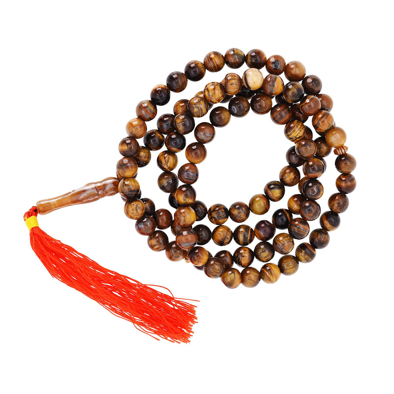 Tiger Eye Tasbih Prayer Beads - Misbaha Beads Muslim Prayer Beads for Men and Women - Islamic Prayer Beads Tasbih Beads Necklace