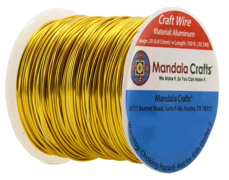 Mandala Crafts Anodized Aluminum Wire for Sculpting, Armature