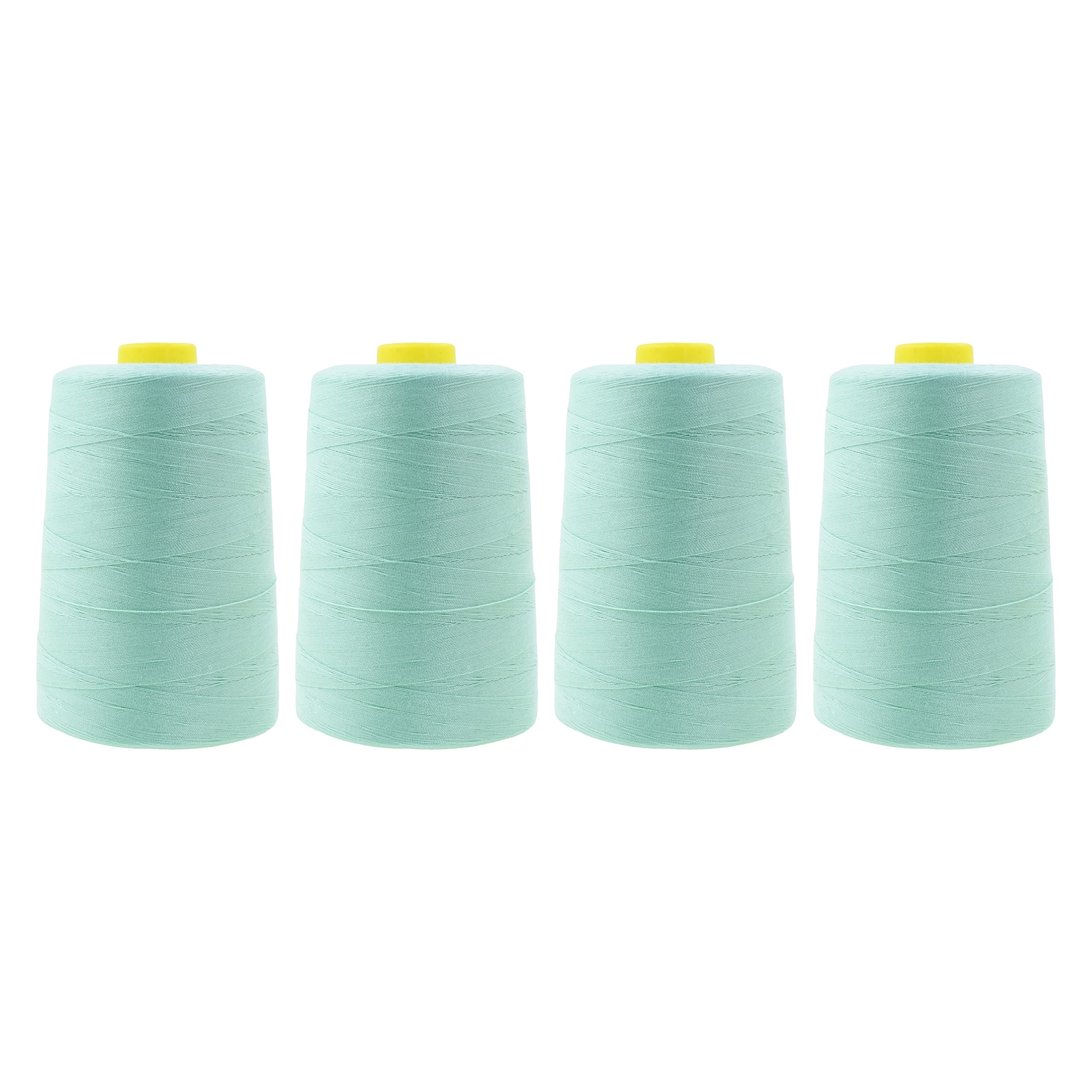 Mandala Crafts All Purpose Sewing Thread Spools - Serger Thread Cones 4 Pack – Polyester Thread for Overlock Sewing Machine Quilting