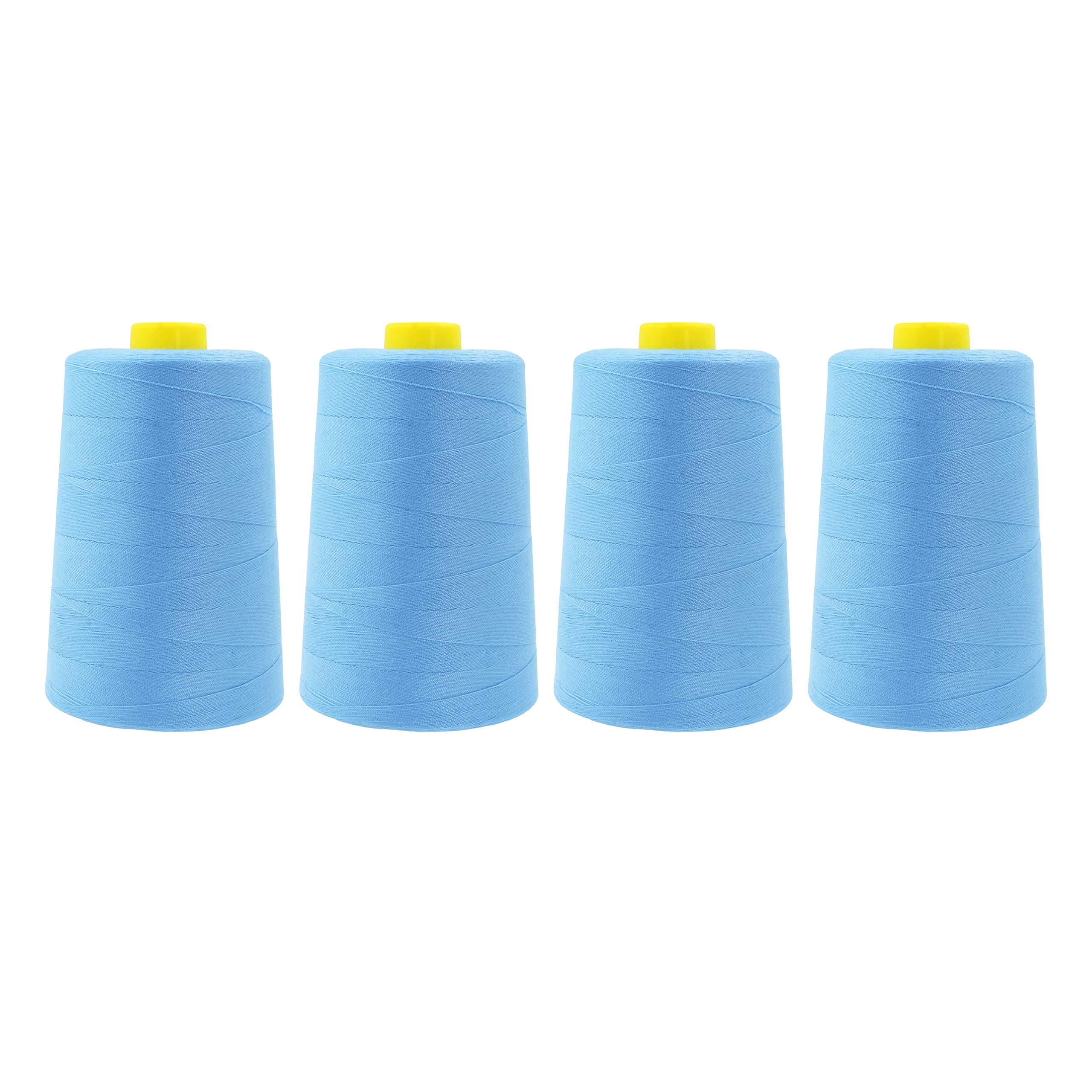 Mandala Crafts All Purpose Sewing Thread Spools - Serger Thread Cones 4 Pack – Polyester Thread for Overlock Sewing Machine Quilting