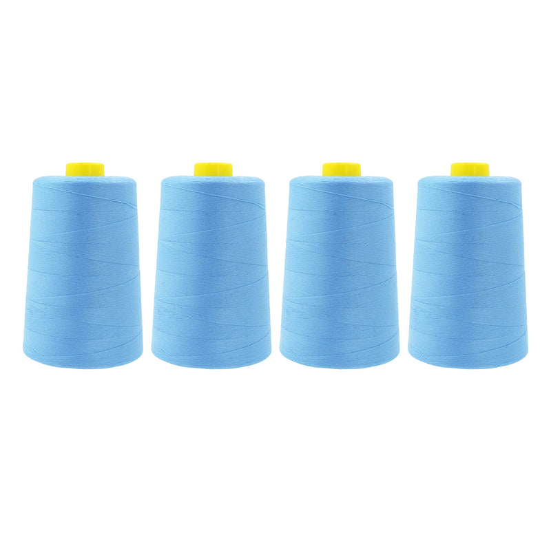 Mandala Crafts All Purpose Sewing Thread from Polyester for Serger Overlock Quilting Sewing Machine Pack of 4 40s/2 Green