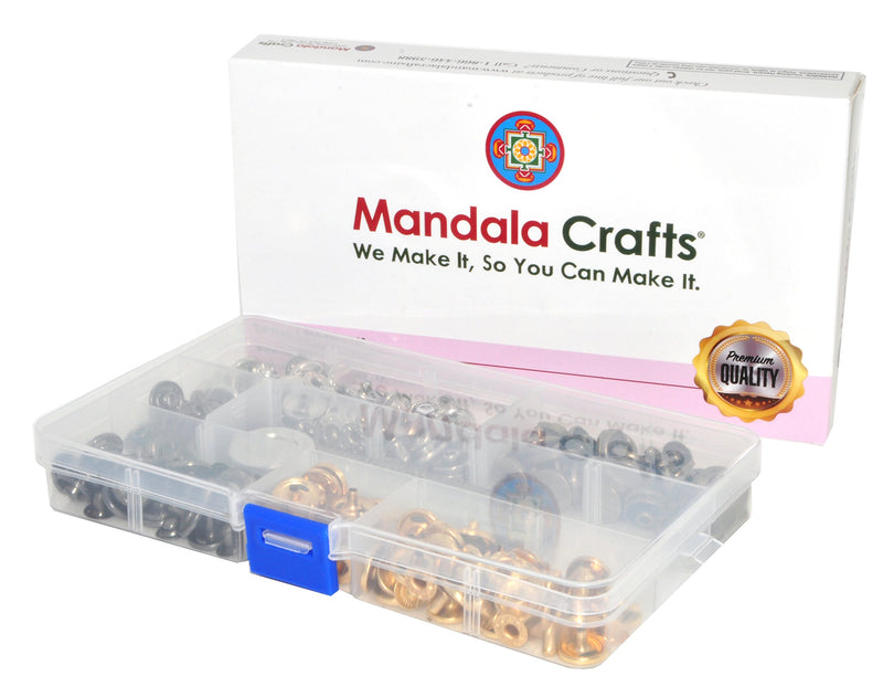 Mandala Crafts Jean Button Replacement Tack Button with Rivet Kit