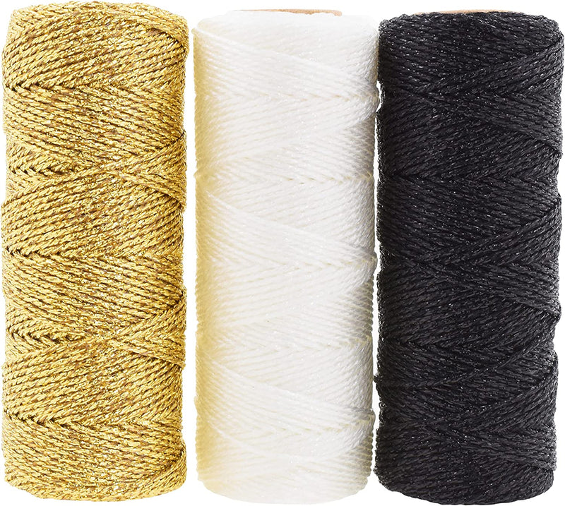 Mandala Crafts Bakers Twine for Gift Wrapping - 11 Ply 165 Yards Decorative Bakers Twine String for Crafts Christmas Holiday Wedding