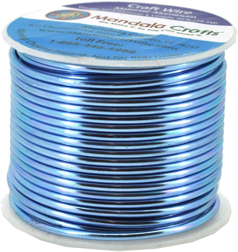 Mandala Crafts 12 14 16 18 20 22 Gauge Anodized Jewelry Making Beading Floral Colored Aluminum Craft Wire