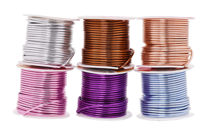 10-18 Gauge Aluminum Wire Anodized Jewelry Craft Making Beading Floral  Colored Aluminum Craft Wire