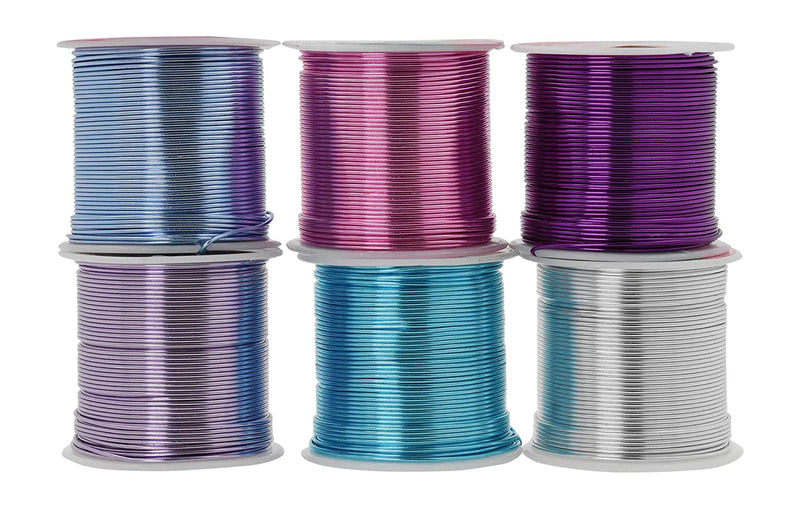 Mandala Crafts Anodized Aluminum Wire for Sculpting, Armature, Jewelry  Making, Gem Metal Wrap, Garden, Colored and Soft, 1 Roll(20 Gauge, Purple)  