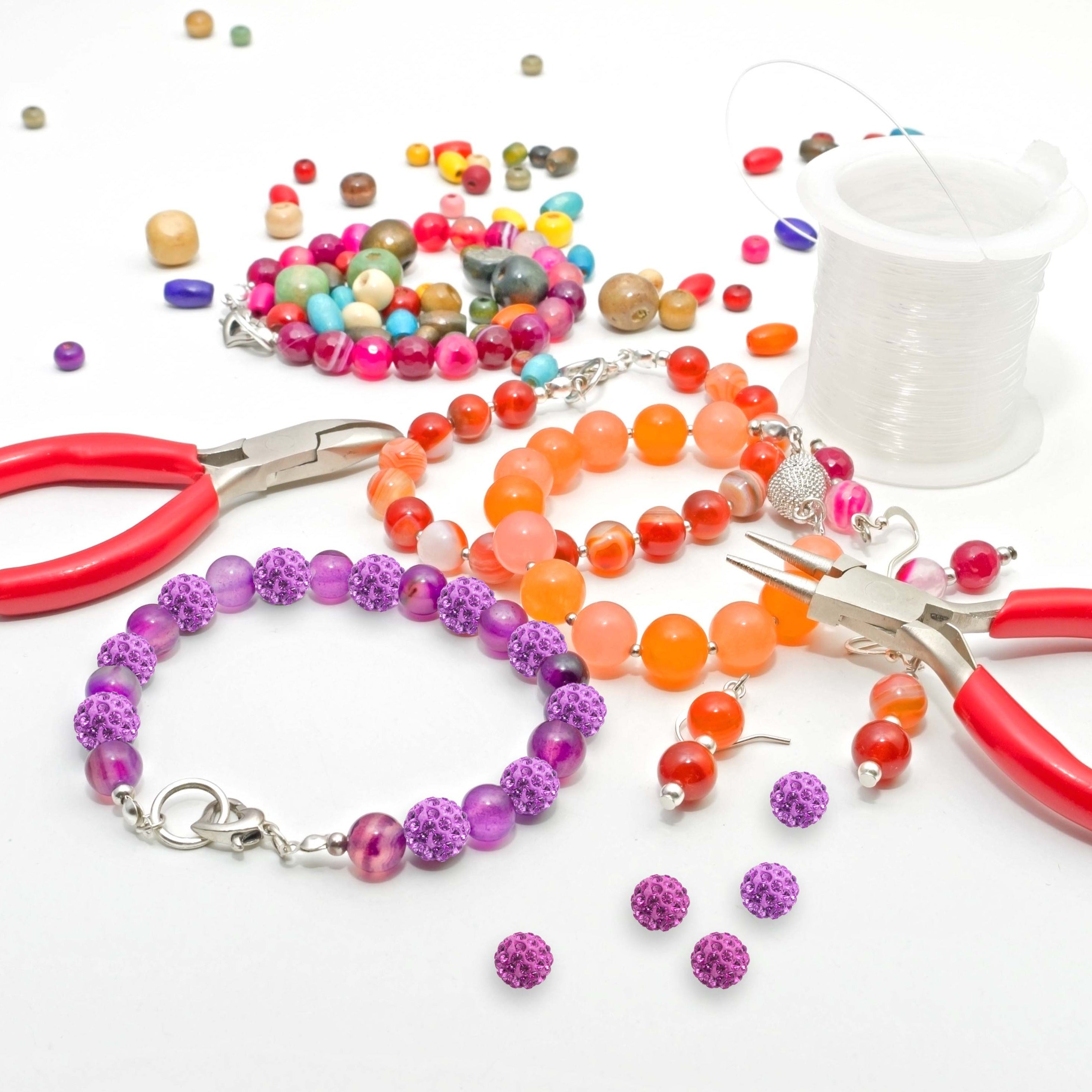 SUNNYCLUE 8-farbige Zirkonia-Perlen – 8 Mm, Messing, Micro-Pavé, Für DIY-Schmuck & Armbänder