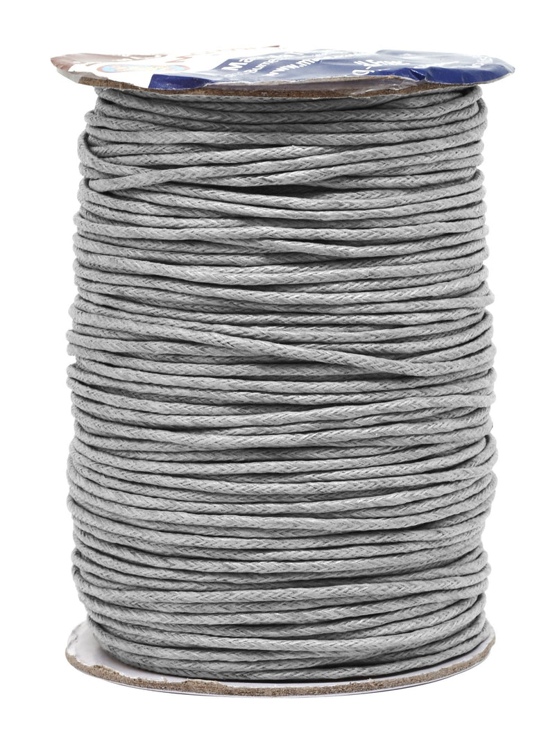 Mandala Crafts 1mm White Elastic Cord for Bracelets Necklaces - 109 Yds