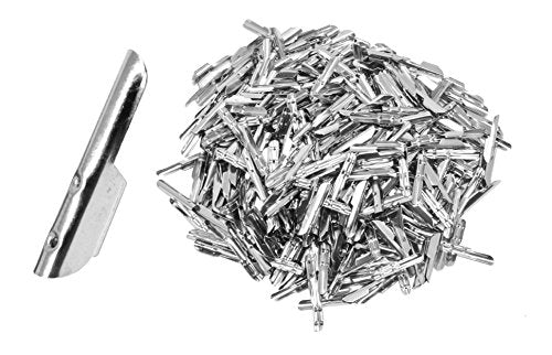 Mandala Crafts 0.8 Inch Silver Barbed Metal Ends - 500 count